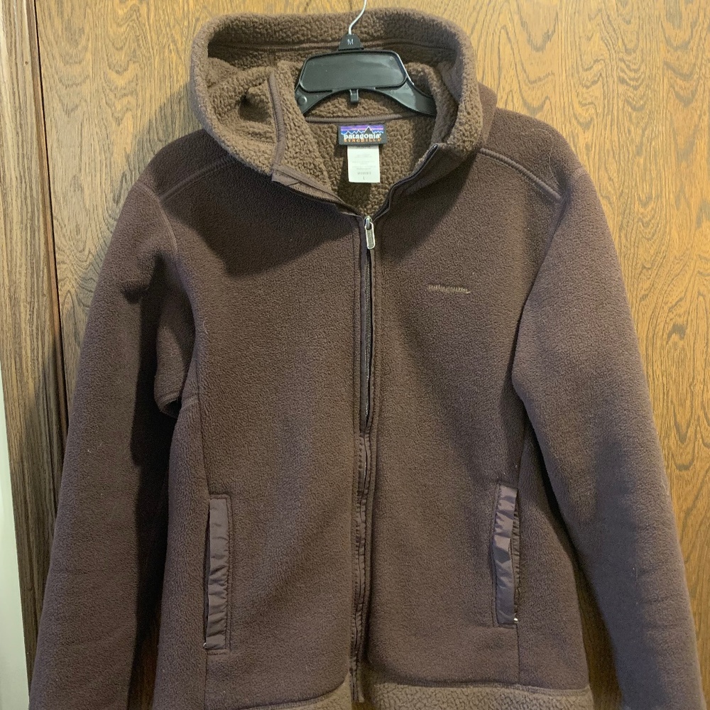 Patagonia Synchilla brown full zip hoodie  size large
